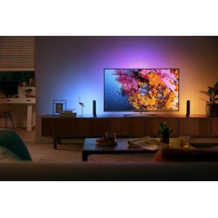 Philips - Conjunto de extensão para candeeiro de mesa LED RGB com regulação Hue PLAY LED/6W/230V preto