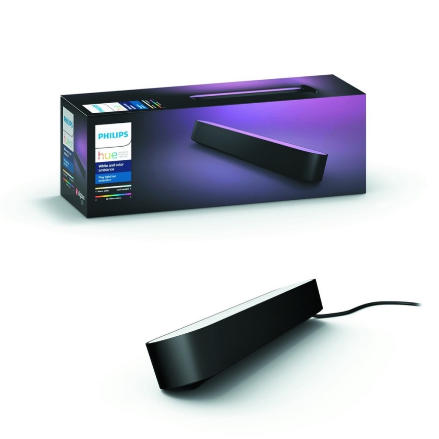 Philips - Conjunto de extensão para candeeiro de mesa LED RGB com regulação Hue PLAY LED/6W/230V preto
