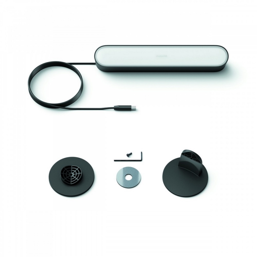Philips - Conjunto de extensão para candeeiro de mesa LED RGB com regulação Hue PLAY LED/6W/230V preto