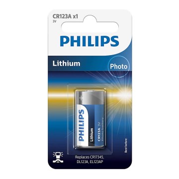 Philips CR123A/01B - Célula de lítio CR123A MINICELLS 3V 1600mAh