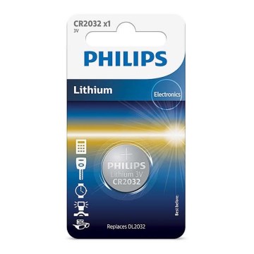 Philips CR2032/01B - Célula de botão de lítio CR2032 MINICELLS 3V 240mAh