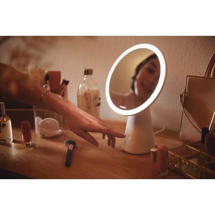 Philips - Espelho cosmético regulável com retroiluminação LED MIRROR LED/4,5W/5V