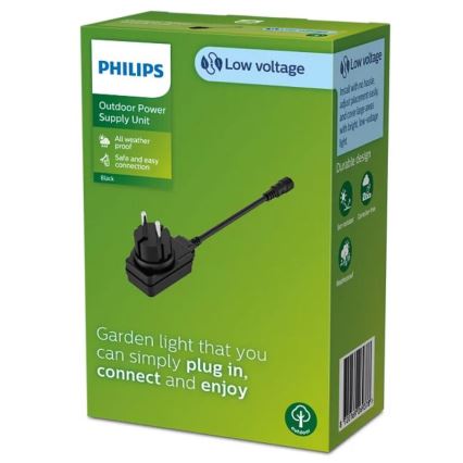 Philips - Exterior adaptador de corrente elétrica GARDENLINK 12W/24/230V IP44