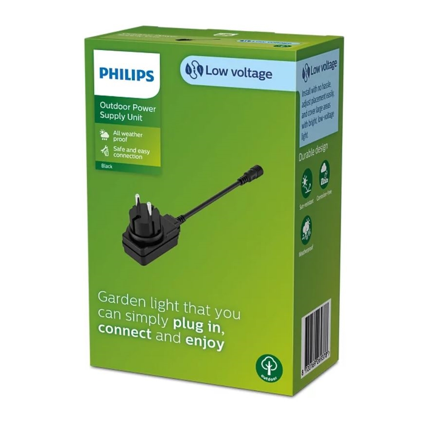 Philips - Exterior adaptador de corrente elétrica GARDENLINK 12W/24/230V IP44