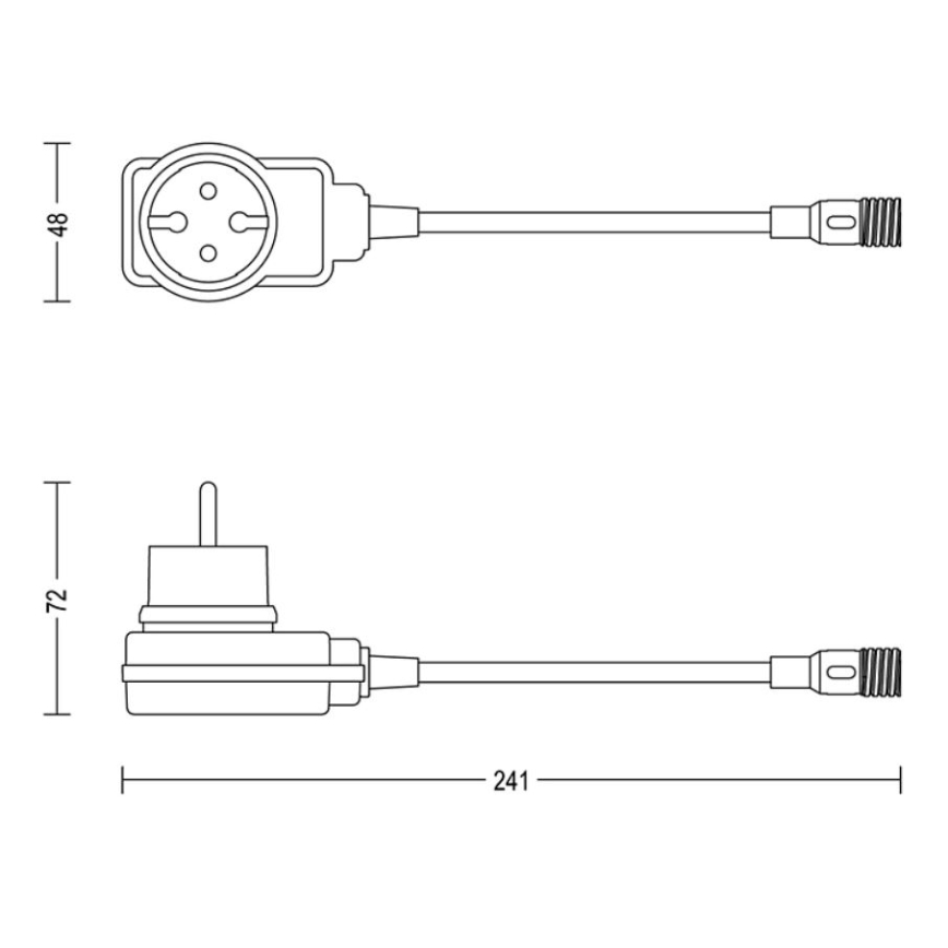Philips - Exterior adaptador de corrente elétrica GARDENLINK 12W/24/230V IP44