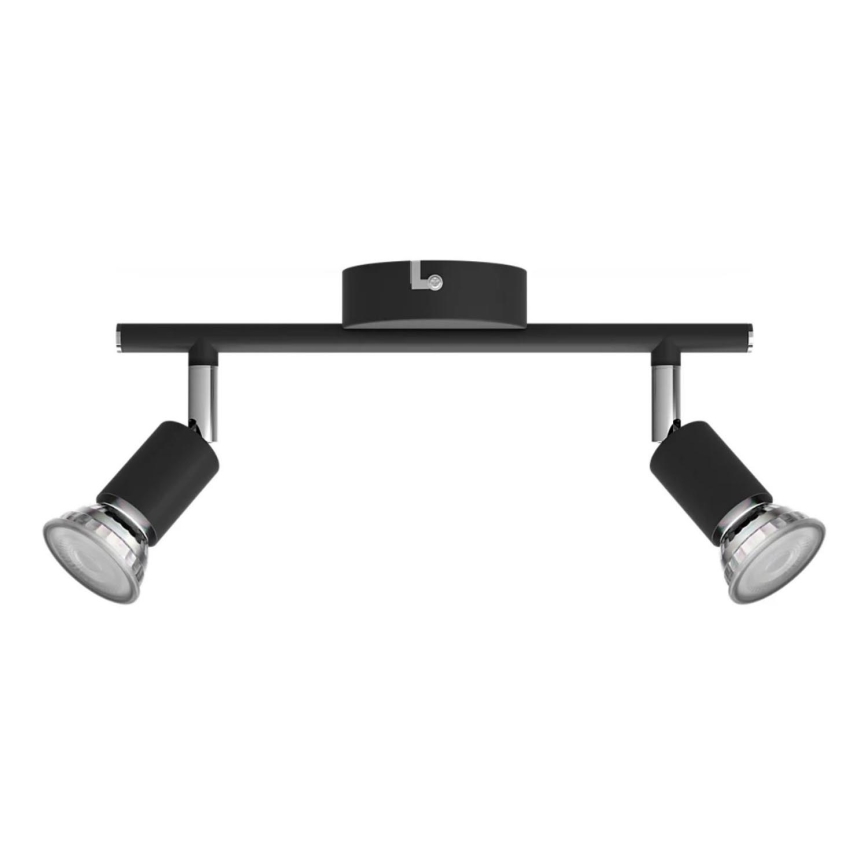 Philips - Foco 2xGU10/50W/230V preto