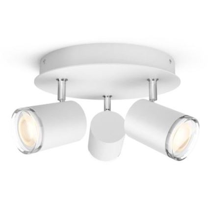 Philips - Foco de casa de banho LED com regulação Hue ADORE 3xGU10/5W/230V IP44 + CR
