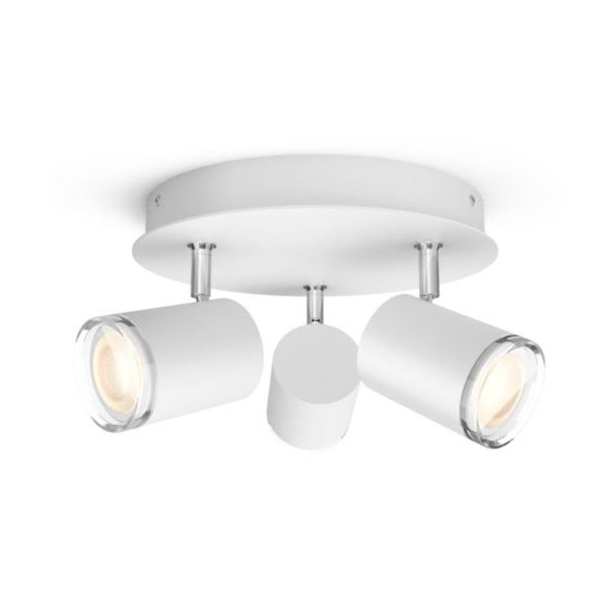Philips - Foco de casa de banho LED com regulação Hue ADORE 3xGU10/5W/230V IP44 + CR