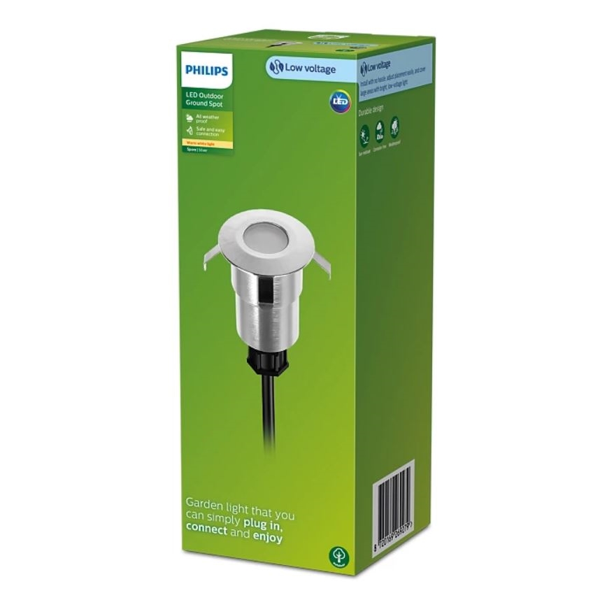Philips - Foco de encastrar exterior LED SPORE LED/1W/24V IP67