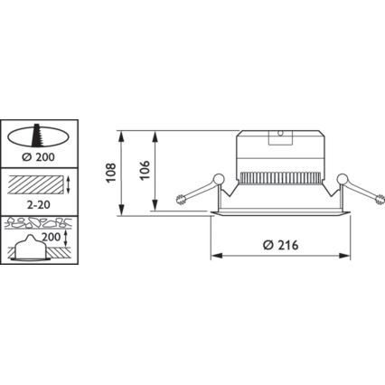 Philips - Foco de encastrar LED CORELINE LED/19W/230V