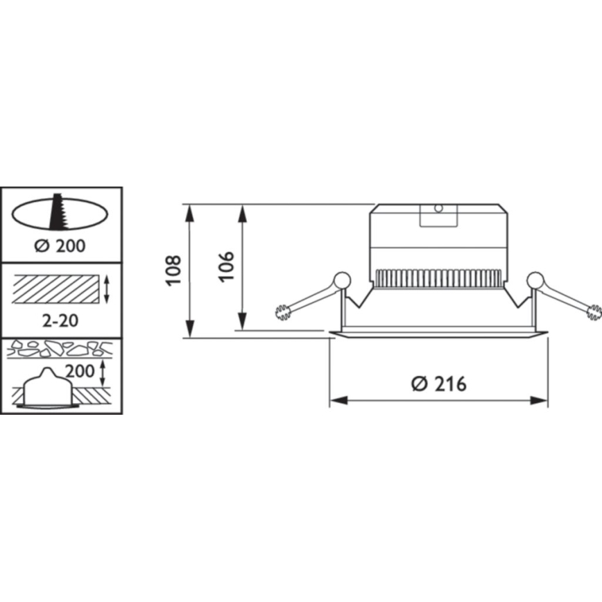 Philips - Foco de encastrar LED CORELINE LED/19W/230V