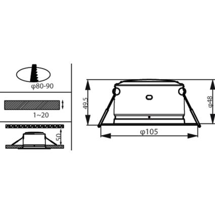 Philips - Foco de encastrar LED LED/2,2W/230V 3000K