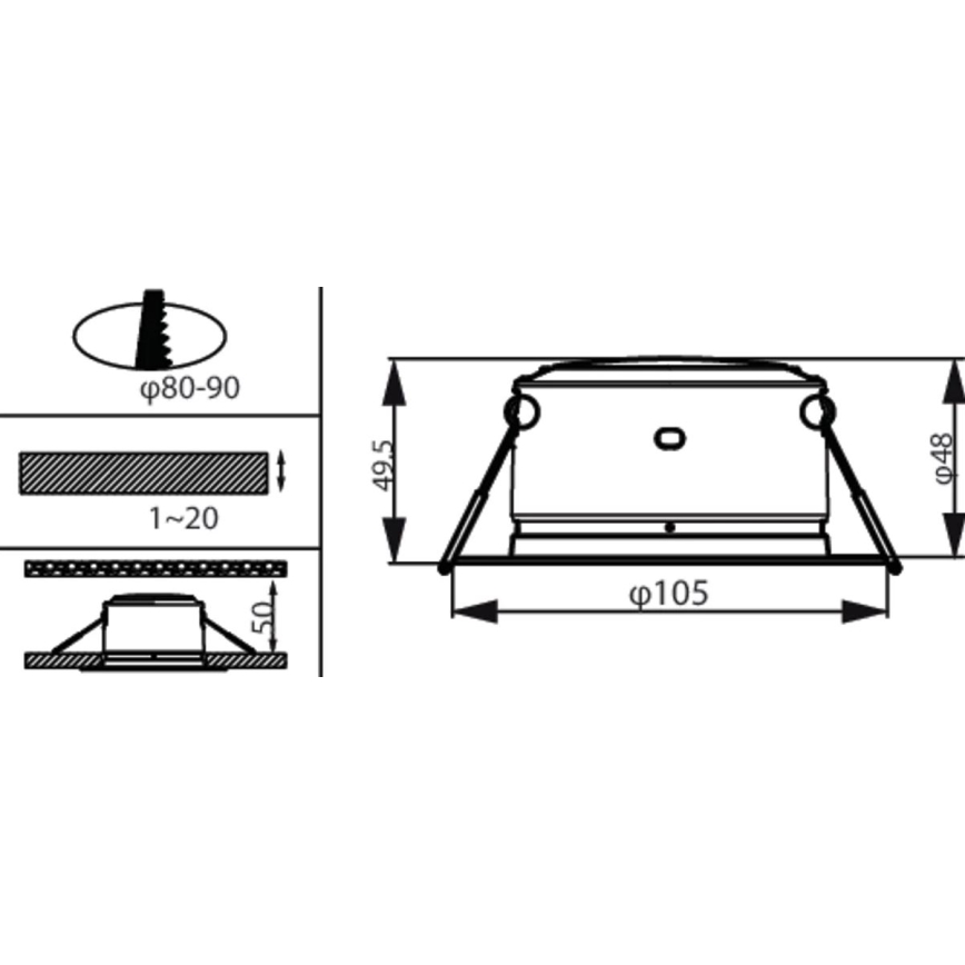 Philips - Foco de encastrar LED LED/2,2W/230V 3000K