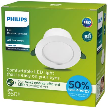 Philips - Foco de encastrar LED LED/2W/230V 3000K