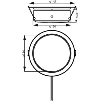Philips - Foco de encastrar LED LED/4,8W/230V 3000K
