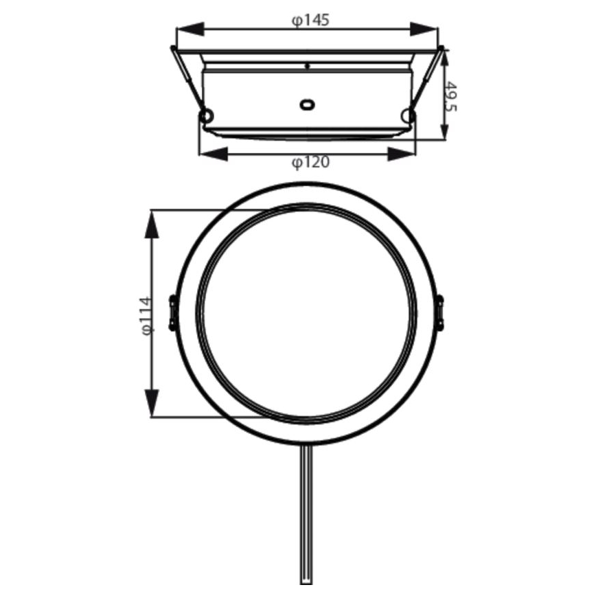 Philips - Foco de encastrar LED LED/4,8W/230V 3000K