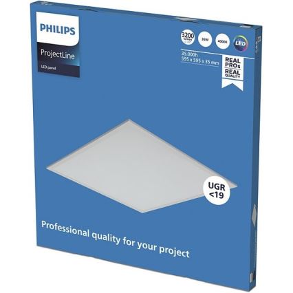 Philips - Foco de encastrar LED PROJECTLINE LED/36W/230V 59,5x59,5 cm