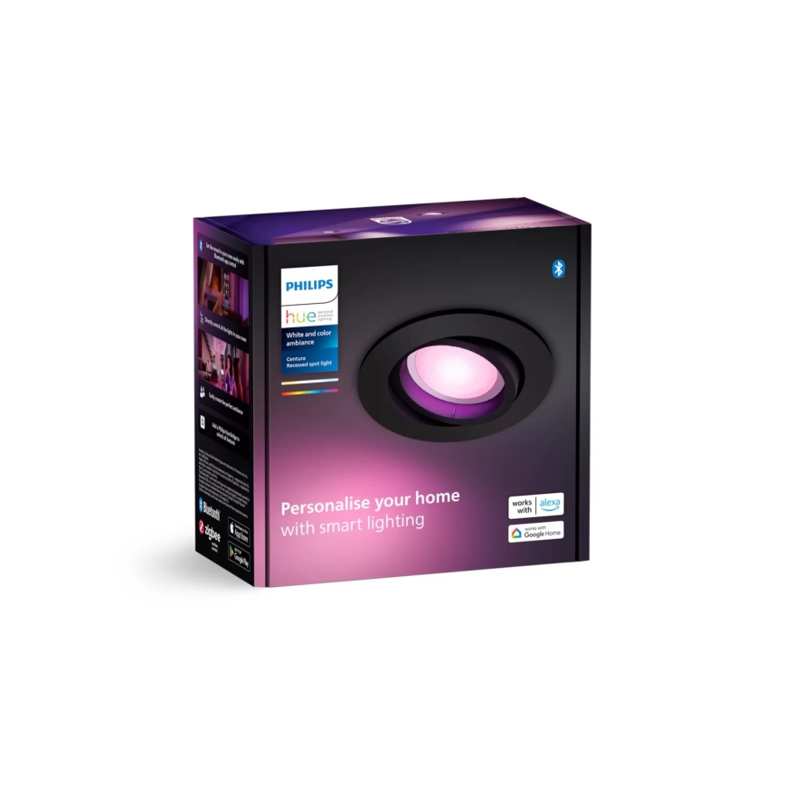 Philips - Foco de encastrar LED RGBW com regulação Hue CENTURA 1xGU10/4,2W/230V 2000-6500K