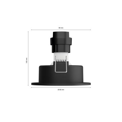 Philips - Foco de encastrar LED RGBW com regulação Hue CENTURA 1xGU10/4,2W/230V 2000-6500K