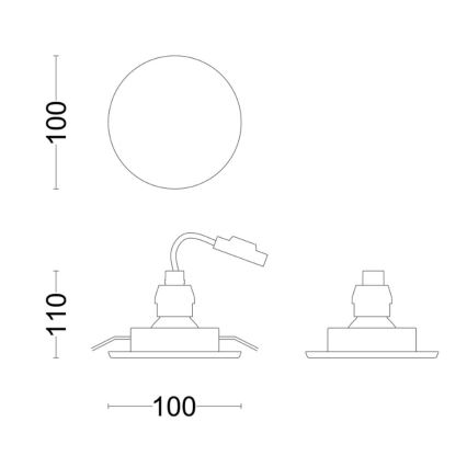 Philips - Foco de encastrar para casa de banho LED FRESCO LED/4,6W/230V IP23
