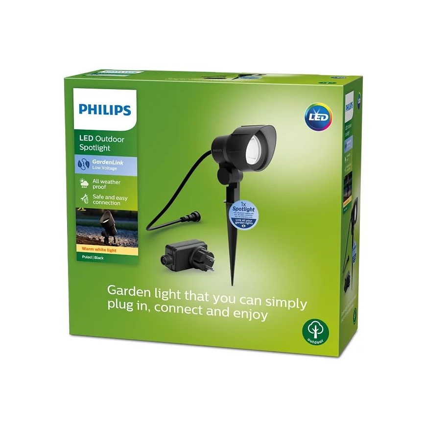 Philips - Foco exterior LED LED/24W/230V 2700K IP44