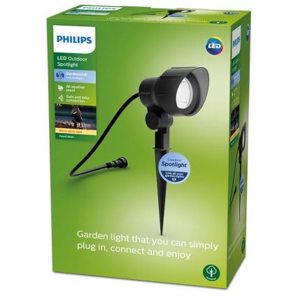 Philips - Foco exterior LED LED/6W/12V 2700K IP44