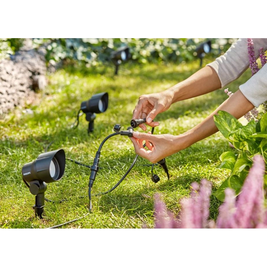 Philips - Foco exterior LED LED/6W/12V 4000K IP44