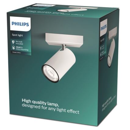 Philips - Foco KOSIPO 1xGU10/5,5W/230V branco