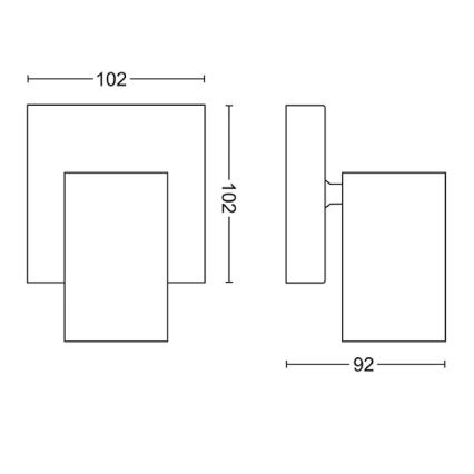 Philips - Foco KOSIPO 1xGU10/5,5W/230V branco