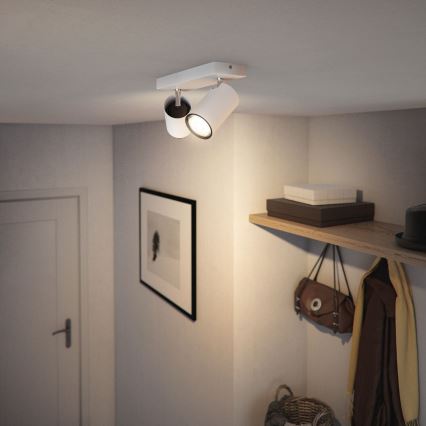 Philips - Foco KOSIPO 2xGU10/5,5W/230V branco