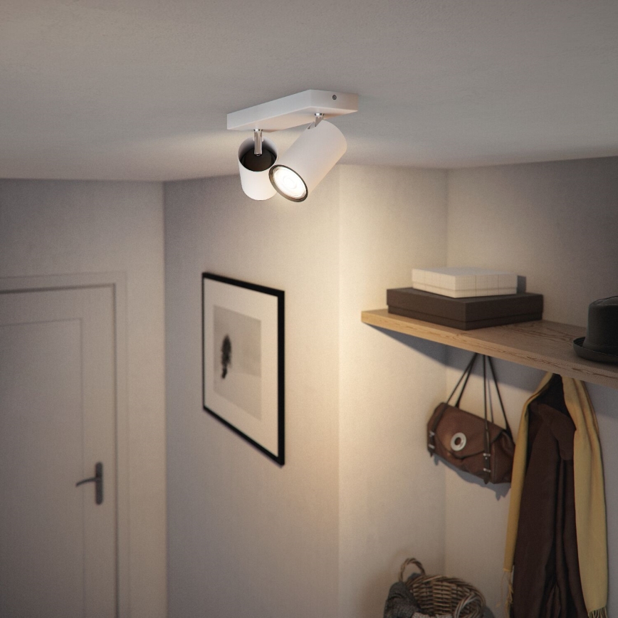 Philips - Foco KOSIPO 2xGU10/5,5W/230V branco
