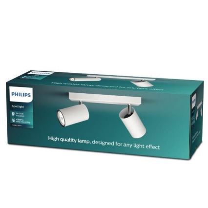 Philips - Foco KOSIPO 2xGU10/5,5W/230V branco