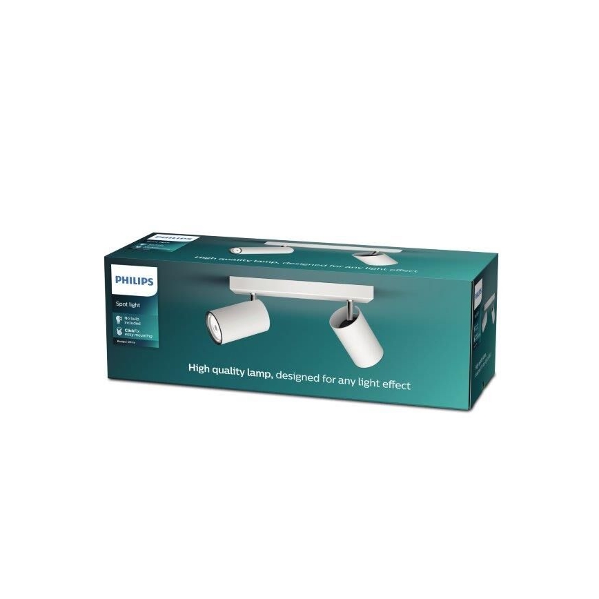Philips - Foco KOSIPO 2xGU10/5,5W/230V branco