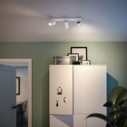 Philips - Foco KOSIPO 3xGU10/5,5W/230V branco