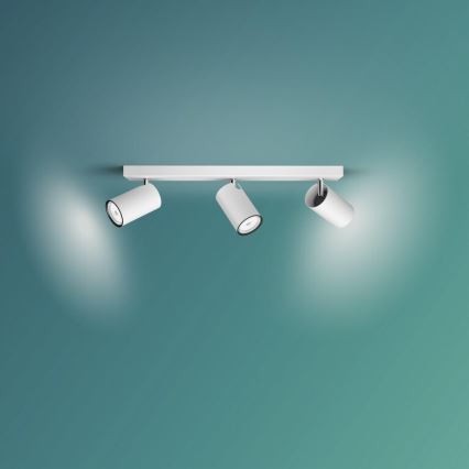 Philips - Foco KOSIPO 3xGU10/5,5W/230V branco