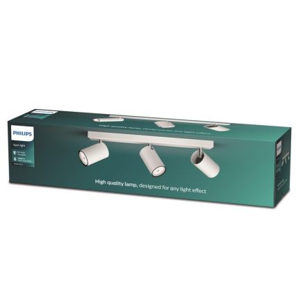 Philips - Foco KOSIPO 3xGU10/5,5W/230V branco