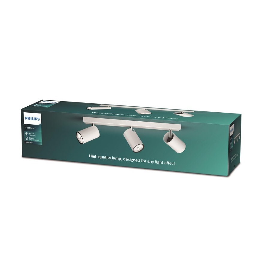 Philips - Foco KOSIPO 3xGU10/5,5W/230V branco