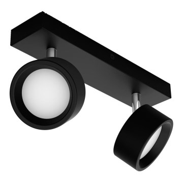 Philips - Foco LED 2xLED/5,5W/230V preto