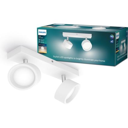 Philips - Foco LED 2xLED/5,5W/230V branco