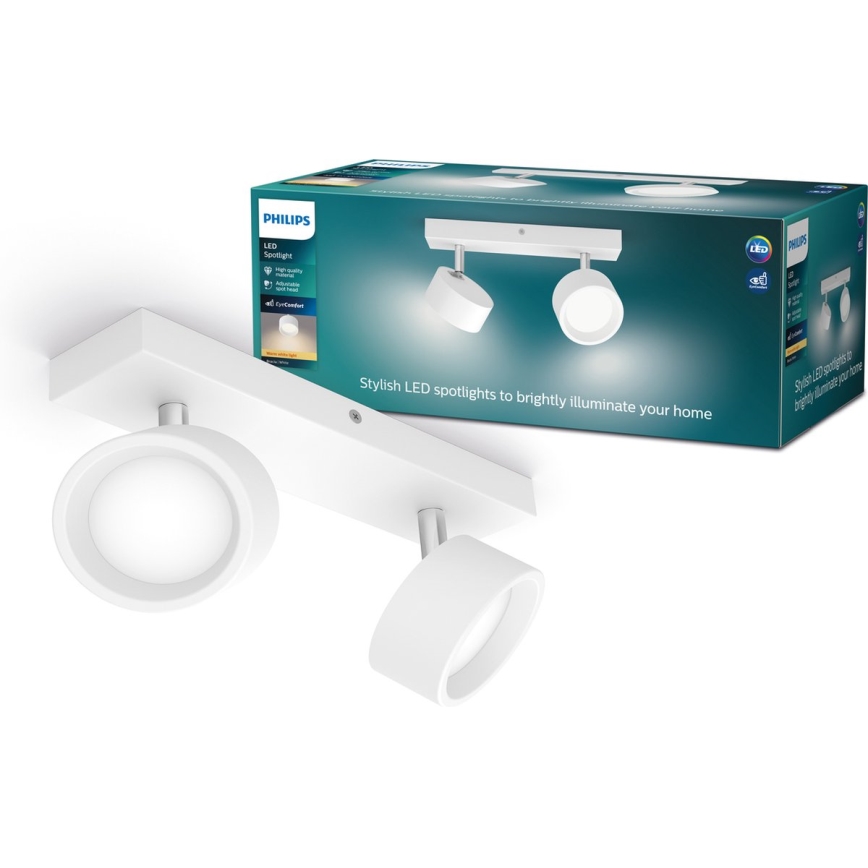 Philips - Foco LED 2xLED/5,5W/230V branco