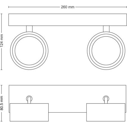 Philips - Foco LED 2xLED/5,5W/230V branco