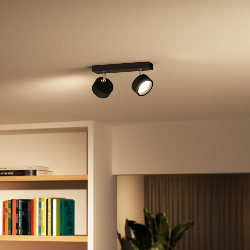 Philips - Foco LED 2xLED/5,5W/230V preto