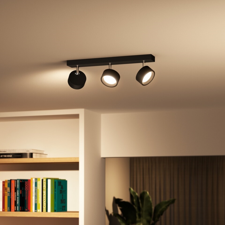 Philips - Foco LED 3xLED/5,5W/230V preto