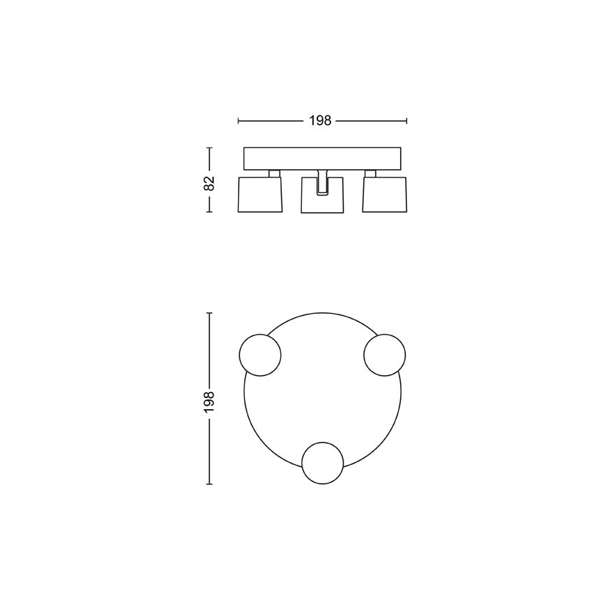 Philips - Foco LED com regulação 3xLED/4,5W/230V