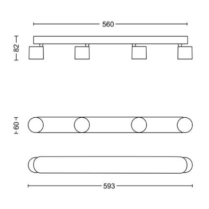 Philips - Foco LED com regulação 4xLED/4,5W/230V