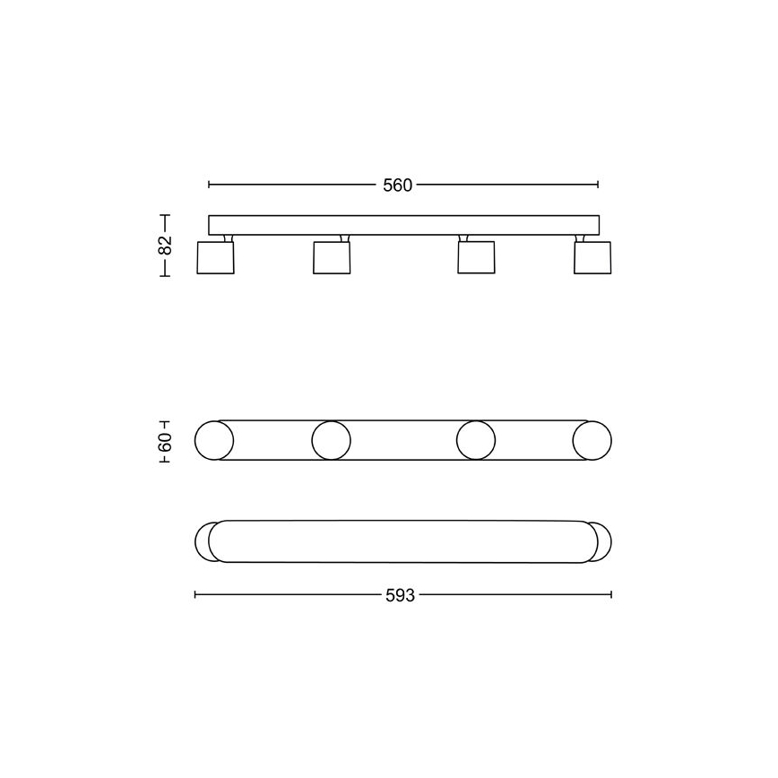 Philips - Foco LED com regulação 4xLED/4,5W/230V