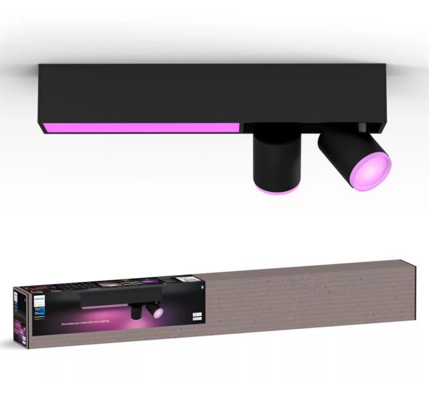 Philips - Foco LED RGBW com regulação Hue CENTRIS 2xGU10/4,2W/230V + LED/11W 2000-6500K