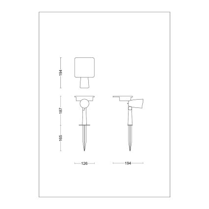 Philips - Foco LED Solar ASHLYN LED/1,4W/3,7V 2700K IP44