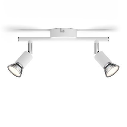 Philips - Foco 2xGU10/50W/230V branco
