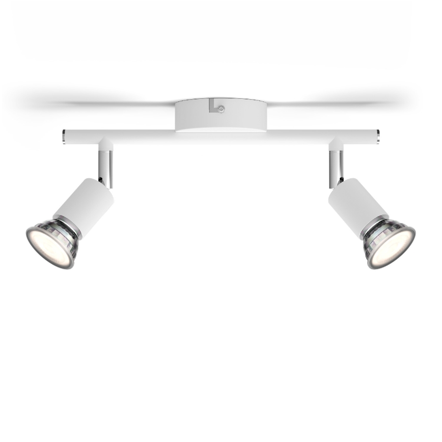 Philips - Foco 2xGU10/50W/230V branco